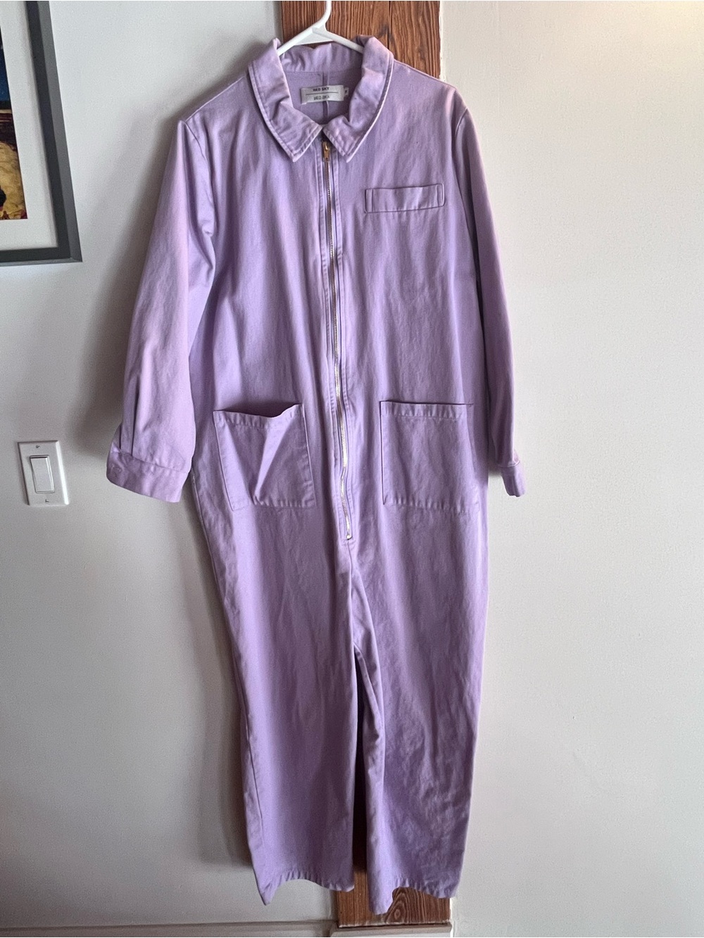 REDSKY Lavender Zip-Front Jumpsuit